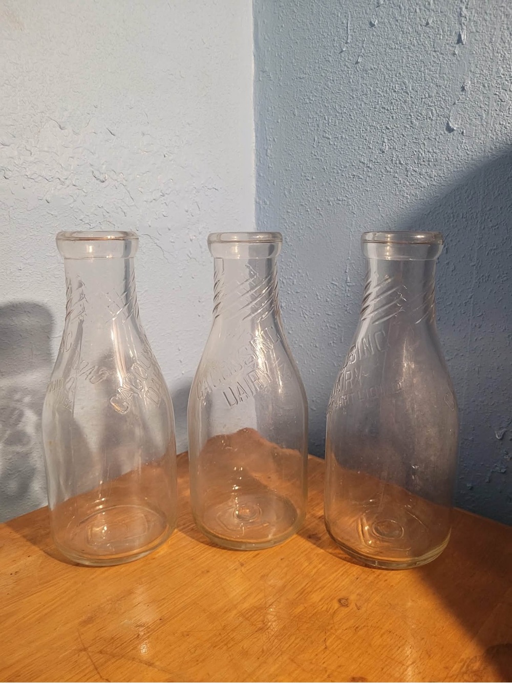 Vintage Cacoosing Dairy Milk Bottles